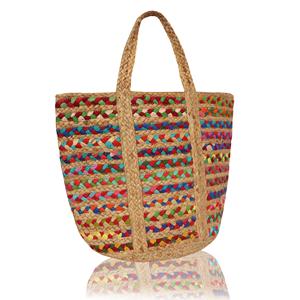 2024 Custom Bohemian Jute Tote <b>Bag</b> Eco-Friendly Crossbody Shoulder Beach Shopping Party <b>Bag</b> for <b>Ladies</b> Women's Open Letter - Product Image 4