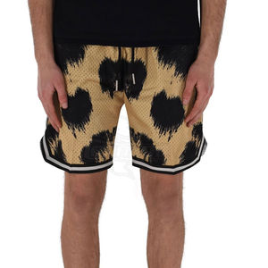 Pantalones cortos de malla informales de verano con logotipo personalizado y bolsillos, pantalones cortos de malla transpirables de secado rápido para gimnasio para hombre 2025 - Product Image 3