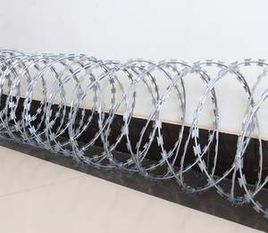 Bobines de clôture en <span class=keywords><strong>fil</strong></span> <span class=keywords><strong>barbelé</strong></span> - Barrière anti-escalade et anti-vol en acier galvanisé - Alternative au <span class=keywords><strong>fil</strong></span> <span class=keywords><strong>barbelé</strong></span> et au <span class=keywords><strong>fil</strong></span> concertina - Product Image 2