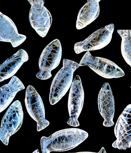 Quartz cristal poisson sculpté pierre précieuse pour la fabrication de bijoux pendentif perles artisanales pierre précieuse en vrac - Product Image 3