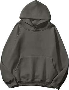 Jersey de algodón de peso pesado Premium Unisex, sudaderas con capucha para hombre, diseño de bolsillo de cuello redondo bordado, sudaderas de invierno para hombre - Product Image 3