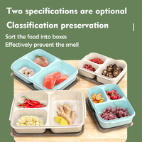 Boîte à bento en paille de blé de qualité alimentaire, grande taille, 3 compartiments, écologique, boîte à lunch divisée en plastique pour l'école, pour enfants, utilisable au micro-ondes