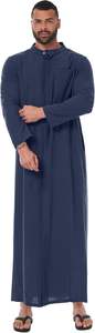 Kaftan para hombres-Thobe musulmán de manga larga con cierre de botón OEM y etiqueta privada disponible MOQ bajo de Pakistán - Product Image 2