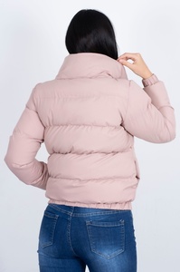 Col montant couches personnalisé femmes manteaux d'hiver bouffants 2025 Logo personnalisé vêtements pour femmes vestes à bulles épaisses - Product Image 4