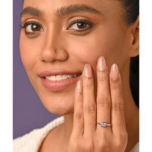 Anillos de Plata de Ley 925 de Primera Calidad para Mujer, Chapados en Rodio con Diamantes de Corte Princesa y Ovalado, Tipo Anillo para Hombre - Product Image 4
