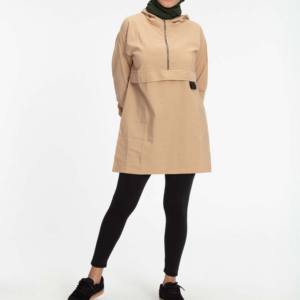 Tissu doux de haute qualité musulman modeste couverture complète vêtements islamiques à manches longues à capuche automne hiver Hotsale 100% coton - Product Image 1