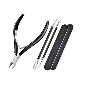 Pinza de cutículas de uñas profesional de alta calidad, herramienta de manicura de afilado de acero inoxidable con potencia Manual, pinza de uñas colorida - Product Image 4