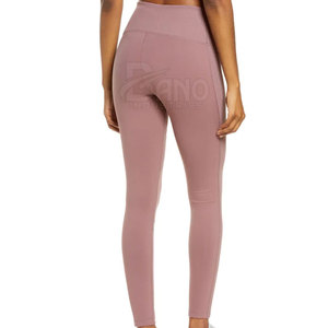 Mallas deportivas de cintura alta para mujer, ropa de ejercicio de gimnasio de punto transpirable de alta calidad, suministro al por mayor del fabricante de Pakistán - Product Image 3