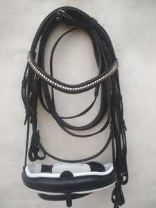 Incroyable bride de cheval en cuir anglais Bride d'équitation de haute qualité - Product Image 2