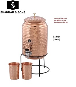 <b>Copper</b> Dispenser use for home bed room guest room restaurant & <b>bar</b> cold water 24 hr - Product Image 3