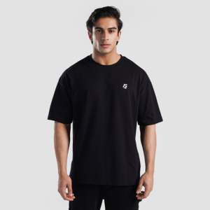 Camiseta M Salah en Negro - Elegante Corte Recortado, 100% Algodón, Tejido Jersey Transpirable con Estampado, Ligera - Product Image 2