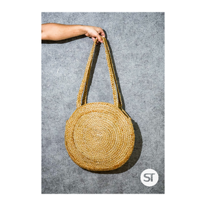 Sac en jute tressé fait main, écologique, sac fourre-tout tissé, durable, fibre naturelle, élégant, sac de shopping, sac de rangement, sac décontracté - Product Image 5