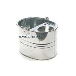 Cubo de fregona galvanizado Forma y tamaño personalizados Cubo de fregona de limpieza para el hogar y la Oficina Cubo de fregona hecho a mano de último diseño en la India - Product Image 3