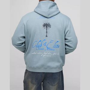 Heavyweight Hip Hop Sudadera con capucha en blanco con capucha French Terry Unisex Hoodie Streetwear Print Custom Logo Hoodies para hombres - Product Image 3