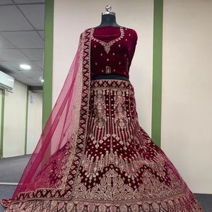 Artriddh Velvet Vol 1 Lehenga Choli réversible de style traditionnel indien pakistanais pour mariage, coupe ample, fournisseurs en gros Chennai - Product Image 1
