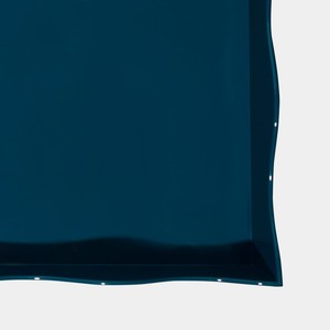 Bandeja de laca con borde ondulado azul, bandejas decorativas para servir con acabado brillante hecho a mano, artículos para el hogar modernos al por mayor de Vietnam para decoración del hogar - Product Image 4