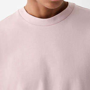 Camisetas Extra Grandes de Nueva Llegada, 100% Algodón Orgánico, Transpirables, de Punto, con Hombros Caídos, Diseño Personalizado Estampado, Camisetas para Hombre - Product Image 4