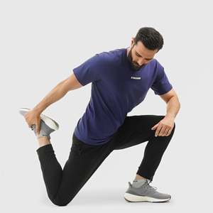 Camiseta Clásica Azul Marino para Gimnasio, Entrenamiento, Fitness y Gimnasia de la Marca GymArmour de Pakistán - Product Image 3