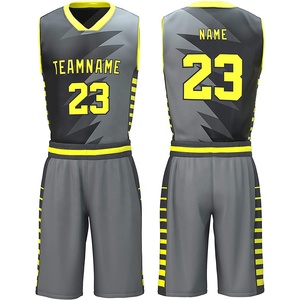 Nouveau maillot de basket-ball ensemble uniforme équipe de conception personnalisée chemises personnalisées shorts grande taille respirant anti-uv pour hommes femmes - Product Image 3