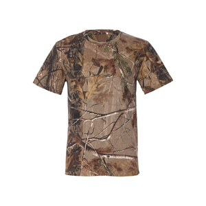 เสื้อยืดผู้ชายผ้าฝ้ายป่าพิมพ์ลายพรางต้นไม้จริงสำหรับตั้งแคมป์ทำตาม280gsm สั่งได้ทุกเงื่อนไข - Product Image 5