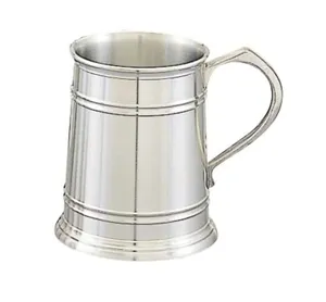 Latest Arrival White Royals Pure Brass Silver Plated Eco-Friendly Minimalist Medieval Tankard <b>Mug</b> with Customizable Color & Logo - Product Image 5