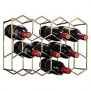 Wine Rack 12 Bottle Holder Organizer Countertop Liquor Storage <b>Shelf</b> Metal Tableware Metal Wine Rack Wine Bottle Rack - Product Image 1
