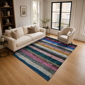 Tapis de salon en chenille gris anthracite traditionnel anatolien imprimé numériquement, lavable en machine, antidérapant - RUGS DEPOT LXDP-0019 (vente en gros) - Product Image 2