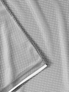 Camiseta de baloncesto para hombre de punto transpirable informal, camiseta sin mangas de poliéster estampada con diseño de malla cómoda para jugadores - Product Image 4