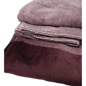 Manta Decorativa Roja de Estilo Nórdico 100% Poliéster de Henry, 140x190cm, Cubrecama para el Hogar y Camping, Tejido con Patrón Sólido - Product Image 1