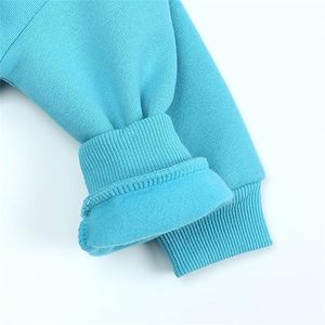 OEM de las mujeres 100% de algodón polar recortado sudaderas con capucha de invierno personalizado tejido con capucha Casual Streetwear Puff DTG pantalla corto liso teñido - Product Image 3