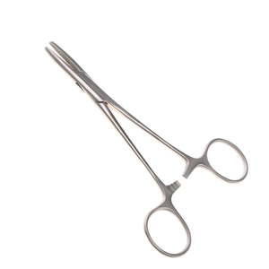 Pince hémostatique chirurgicale avec mâchoires dentelées droites Pince en acier inoxydable pour le serrage des vaisseaux sanguins - Product Image 4