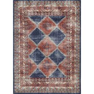 Tapis noué à la main en laine à motif géométrique bleu Erbe PKWL-7010 pour la décoration de la maison, du salon et des voitures, taille 9x12 par Jaipur Rugs ZA - Product Image 1