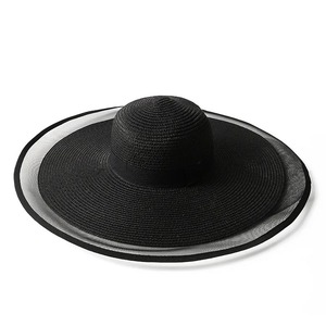 <b>Summer</b> Jazz Straw <b>Hat</b> for <b>Men</b> and Women Western Cowboy Bucket Style Felt Party Cap in 3 Colors-Beach Party or Casual Wear - Product Image 2