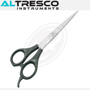 Tijeras de peluquero para zurdos de alta calidad con borde convexo/biselado Tornillo de reposapiés ajustable de acero inoxidable (insertos para dedos) - Product Image 6