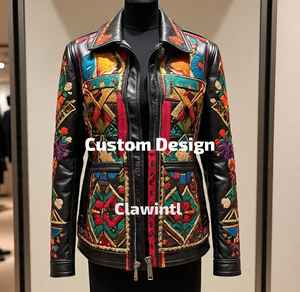 Proveedor de chaquetas de cuero de diseñador de moda, fabricante de chaquetas de cuero personalizadas para marcas de moda de EE. UU. - Product Image 4