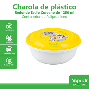 120 pezzo Set di serratura coreana 1250ml di plastica rotonda PP Container spedizione dal Messico - Product Image 2