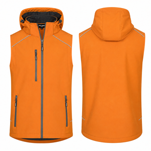 Gilet d'extérieur pour homme doublé polaire, léger, chaud, idéal pour la randonnée et le golf en hiver, sans manches, en softshell - Product Image 1