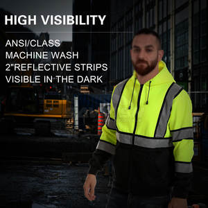 ผู้ผลิตจากปากีสถาน เสื้อฮู้ดดี้นิรภัยคุณภาพสูง เสื้อฮู้ดดี้นิรภัยขายดี ดีไซน์ใหม่ เสื้อฮู้ดดี้นิรภัยสะท้อนแสงสำหรับขาย - Product Image 4