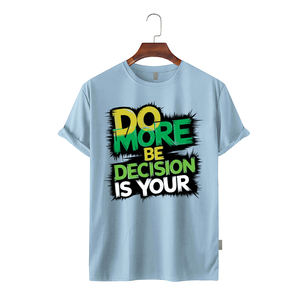 T-shirt à manches courtes en coton tricoté respirant et écologique pour hommes grande taille, tendance 2026, avec logo personnalisé sur le devant, vente en gros OEM - Product Image 6