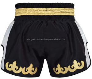 Vêtements de boxe en gros pour hommes et femmes, shorts de Muay Thai à impression numérique, Spandex/Polyester, coupe ample et durable, prix usine ODM - Product Image 2