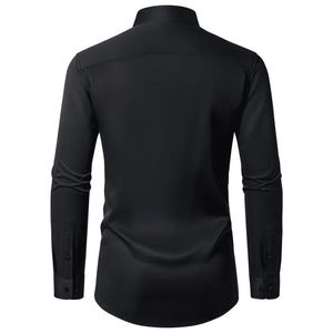 Chemises formelles de bureau de qualité supérieure pour hommes Conception personnalisée couleur unie douce Slim Fit chemises formelles confortables pour hommes de BD - Product Image 2