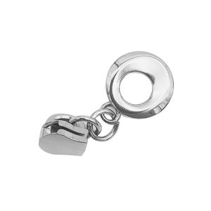 Accessorio borsa angelo Color argento con manico rotondo con cerniera