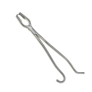 Fórceps de sujeción de hueso de carril de 8 pulgadas, instrumento quirúrgico ortopédico de acero inoxidable con junta de regazo para fijación y manejo de huesos - Product Image 4