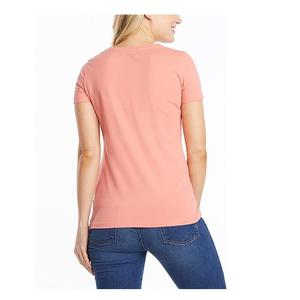 Customized 100% Cotton Casual Single Jersey Women's <b>T</b>-<b>Shirt</b> Solid Color Short Sleeve Oversized ODM Plus Size Bangladesh Factory - Product Image 5