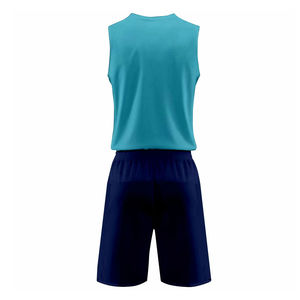 Ensemble d'uniformes de basket-ball d'été sans manches, entièrement personnalisé, de haute qualité, imprimé, respirant, séchage rapide, unisexe, adultes, professionnel - Product Image 3