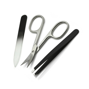 Ensemble d'outils de beauté Outils de manucure pédicure en acier inoxydable pour ongles et ongles avec pochette en cuir - Product Image 1