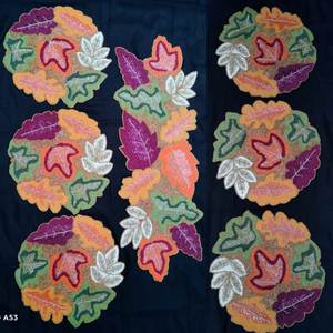 ผ้าปูโต๊ะประดับลูกปัดตกแต่งงานแต่งงานแบบมีสไตล์ผ้าถักร้อยลูกปัดสำหรับโรงงานผลิตโดยตรงสามารถเลือกสีได้ - Product Image 1