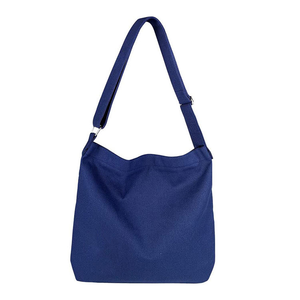 Bolsa de lona de algodón ecológica reutilizable con logotipo personalizado de alta calidad, promocional portátil con patrón de rayas para uso diario - Product Image 1