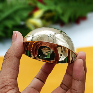 100% Pure Smooth Kansa Handheld Foot Massage Bowl Produit amélioré de soulagement du stress manuel du corps de la plus grande entreprise de fabrication - Product Image 4