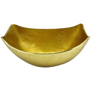 Cuenco moderno de aluminio decorativo dorado hecho a mano con borde ondulado centro de mesa plato de fruta cuenco moderno borde ondulado hecho a mano - Product Image 4